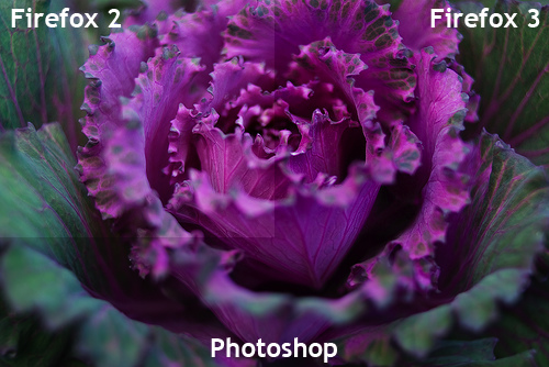 Сравнение цветов в Firefox 2/Firefox 3/Photoshop